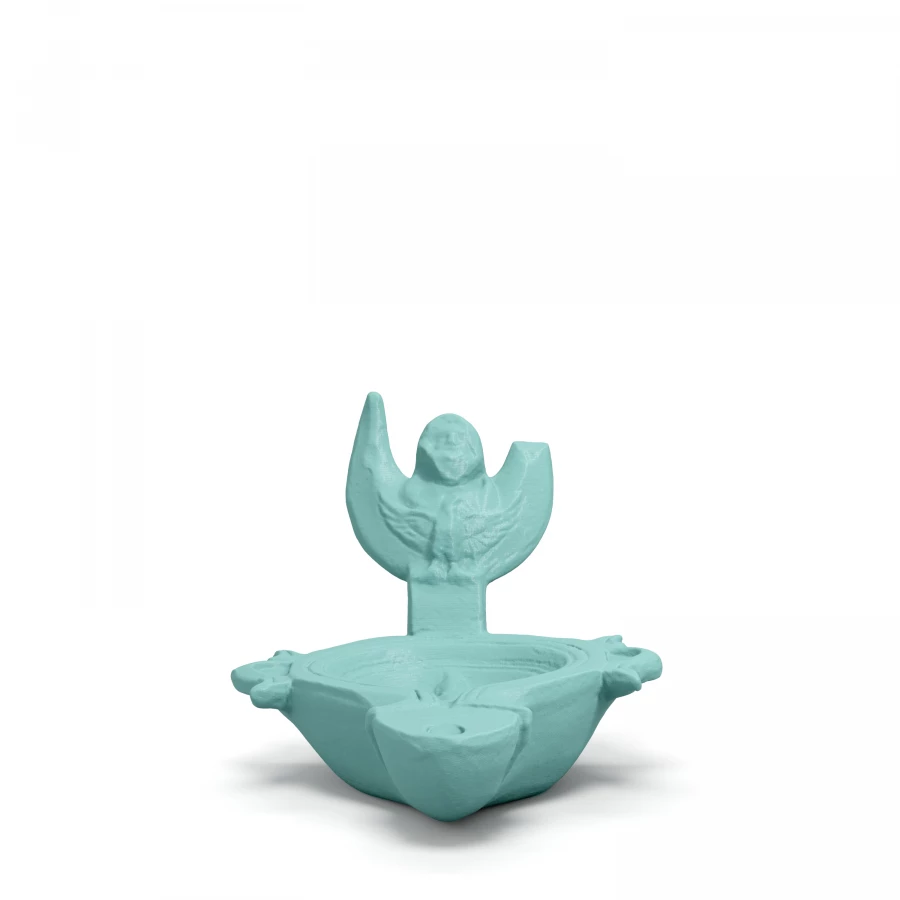 Roman oil lamp sculpture