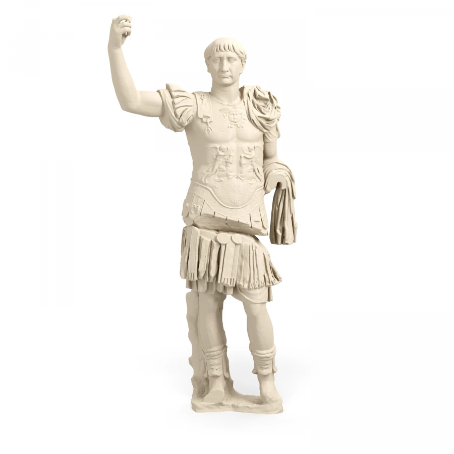 Emperor Trajan in military attire